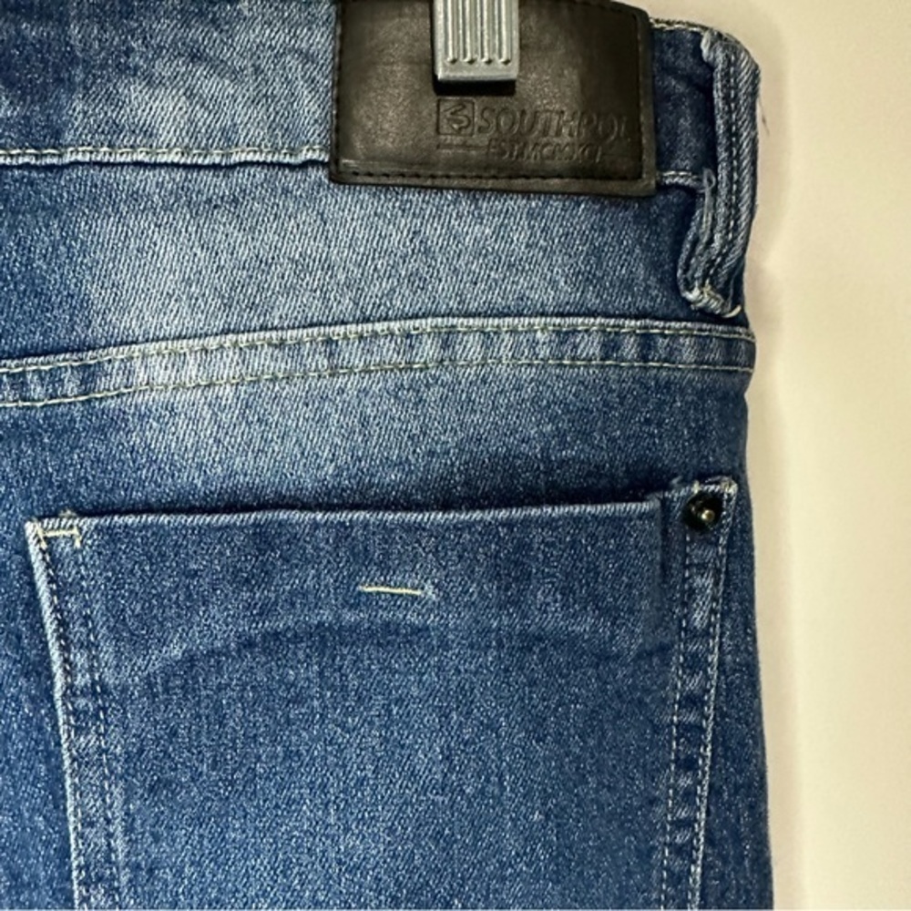 Men’s Southpole Size‎ 34x32 Distressed Skinny Blue Jeans - Picture 5 of 7